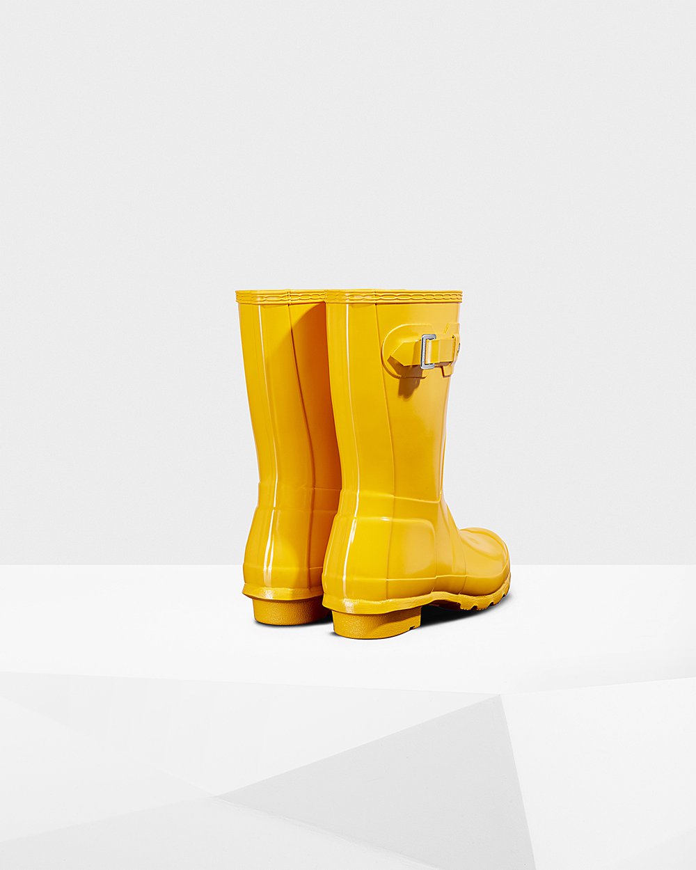 Women Hunter Original Gloss | Short Rain Boots Yellow | NZ-16930-OWPU